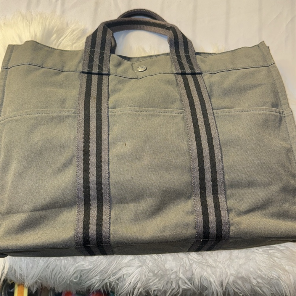 Hermes Toile Fourre-Tout MM tote GUC - Picture 5 of 13